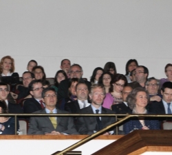Su Majestad la Reina en el palco del Auditorio Nacional de Música